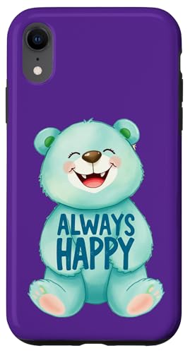 Ein süßer Teddybär ist immer glücklich 1 – Fan Fun Hülle für iPhone XR Ein süßer Teddybär ist immer glücklich 1 – Fan Fun Hülle für iPhone XR von EDDArt