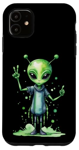 Fearful Alien Comes in Peace - Fanspaß Hülle für iPhone 11 von EDDArt