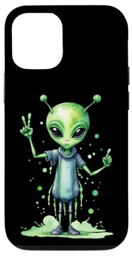 Fearful Alien Comes in Peace - Fanspaß Hülle für iPhone 12/12 Pro von EDDArt