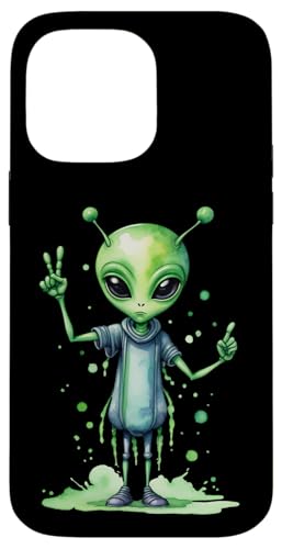 Fearful Alien Comes in Peace - Fanspaß Hülle für iPhone 14 Pro Max von EDDArt