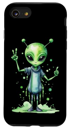 Fearful Alien Comes in Peace - Fanspaß Hülle für iPhone SE (2020) / 7 / 8 von EDDArt