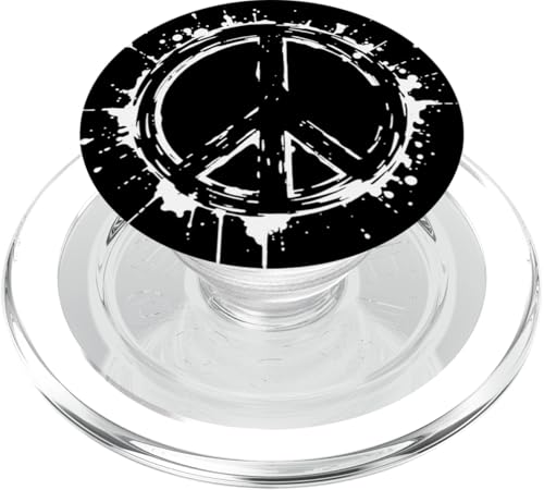 Friedenssymbol mit Spritzern 2 - Fan Fun PopSockets PopGrip für MagSafe von EDDArt