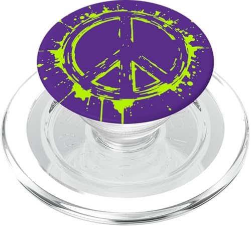 Friedenssymbol mit Spritzern 4 - Fan Fun PopSockets PopGrip für MagSafe von EDDArt