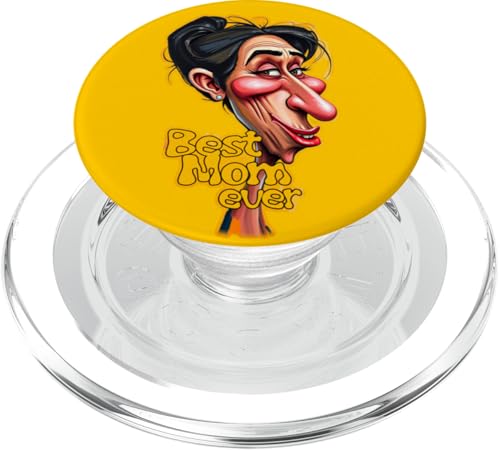 Karikatur einer Frau - Best Mom ever 1 - FAN FUN PopSockets PopGrip für MagSafe von EDDArt