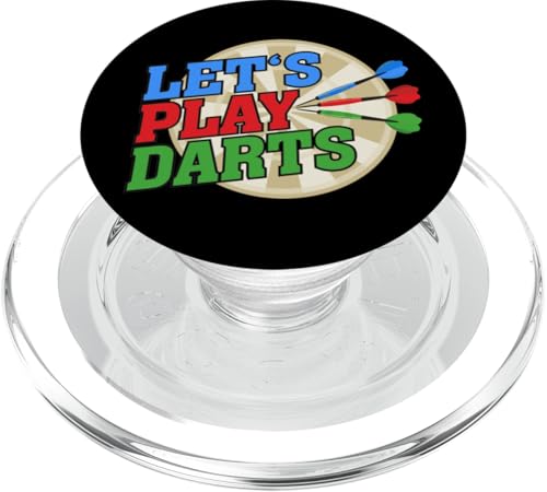 Let's play Darts - 3 Darts Dartscheibe 1 - Fan Fun PopSockets PopGrip für MagSafe Let's play Darts - 3 Darts Dartscheibe 1 - Fan Fun PopSockets PopGrip für MagSafe von EDDArt