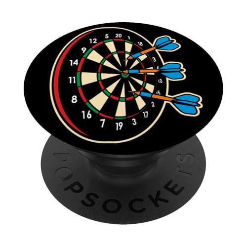 Sportausrüstung - Dartscheibe mit 3 Dartpfeilen 1 - Fan Fun PopSockets Klebender PopGrip von EDDArt
