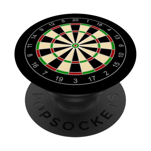 Sportausrüstung - Farbige Dartscheibe 1 - Fan Fun PopSockets Klebender PopGrip von EDDArt