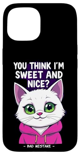 Süße weiße Katze – Sweet Bad Fehler 1 – Fan Fun Hülle für iPhone 15 Süße weiße Katze – Sweet Bad Fehler 1 – Fan Fun Hülle für iPhone 15 von EDDArt