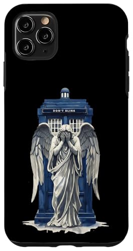 Weinender Engel mit blauer Polizeibox 1 - Fan-Spaß Hülle für iPhone 11 Pro Max Weinender Engel mit blauer Polizeibox 1 - Fan-Spaß Hülle für iPhone 11 Pro Max von EDDArt