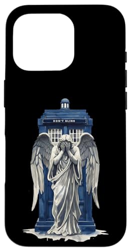 Weinender Engel mit blauer Polizeibox 1 - Fan-Spaß Hülle für iPhone 16 Pro Weinender Engel mit blauer Polizeibox 1 - Fan-Spaß Hülle für iPhone 16 Pro von EDDArt
