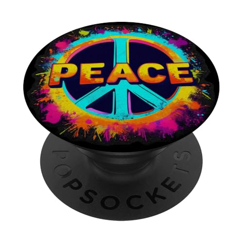 Wort und Zeichen Frieden mit Spritzern 1 - Fan Fun PopSockets Klebender PopGrip Wort und Zeichen Frieden mit Spritzern 1 - Fan Fun PopSockets Klebender PopGrip von EDDArt