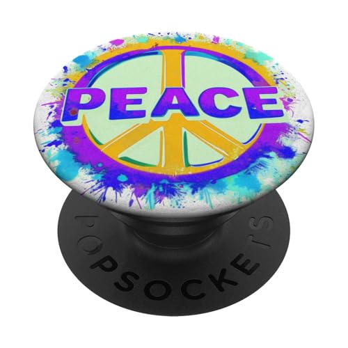 Wort und Zeichen Frieden mit Spritzern 2 - Fan Fun PopSockets Klebender PopGrip Wort und Zeichen Frieden mit Spritzern 2 - Fan Fun PopSockets Klebender PopGrip von EDDArt