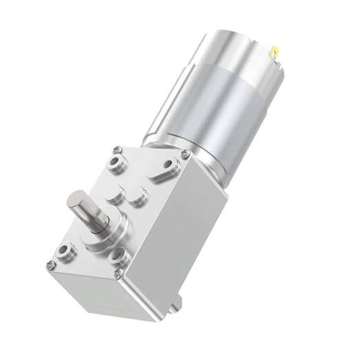 Schrittmotor, 5840-555 Miniatur-Bürsten-Gleichstrommotor 12V24V Bidirektionale D-Achse 11RPM ~ 470RPM Metallgetriebe Vorwärts- und Rückwärtsschaltgetriebemotor(470RPM,24V Single Motor) von EDEDE
