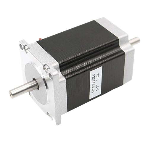 Schrittmotor, NEMA 23 Schrittmotor Doppelwelle 3A 2,2 Nm 315Oz-in Doppelwelle D = 8 mm 57 x 82 mm Nema23 Schrittmotor for CNC-Maschine 3D-Drucker(6.35mm) von EDEDE