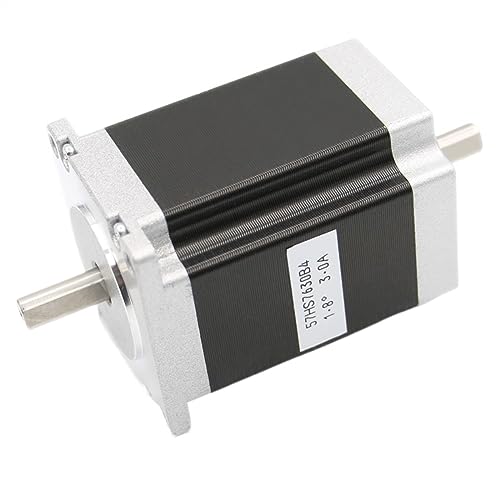 Schrittmotor, NEMA23 Schrittmotor Doppelwelle 57 x 76 mm D = 8 mm 1,89 Nm 3A 4-Leiter 1,8 Grad Doppelwelle for CNC-Maschine und 3D-Drucker(6.35mm) von EDEDE