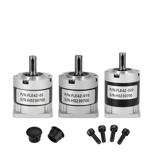 Schrittmotor, Nema17 Planetengetriebemotor-Geschwindigkeitsreduzierer mit Übersetzung 5:1, 10:1, 20:1, 5 mm Eingang for Nema17 Schrittmotor(20:1) von EDEDE