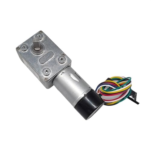 Schrittmotor, ZGY370EC Gleichstrommotor mit Hall-Encoder 11PPR JGY370 Encode DC12V Schneckengetriebemotor mit Drehmoment 5-200 U/min(62) von EDEDE