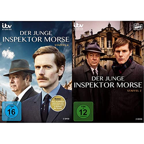 Der junge Inspektor Morse - Staffel 6 [2 DVDs] & Der junge Inspektor Morse – Staffel 2 [2 DVDs] von EDEL Music & Entertainmen