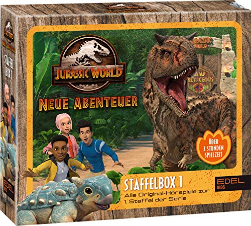 Jurassic World - Neue Abenteuer: Alle Original-Hörspiele zur 1. Staffel (Folge 1 - 8) - [Hörspiel-Staffelbox mit 3 CDs] von EDEL Music & Entertainmen