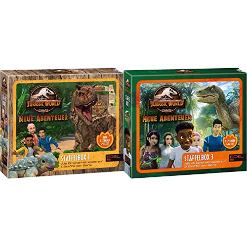 Jurassic World - Neue Abenteuer: Alle Original-Hörspiele zur 1. Staffel (Folge 1 - 8) & Jurassic World - Neue Abenteuer: Alle Original-Hörspiele zur 3. Staffel (Folge 17 - 26) von EDEL Music & Entertainmen