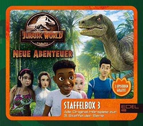 Jurassic World - Neue Abenteuer: Alle Original-Hörspiele zur 3. Staffel (Folge 17 - 26) - [Hörspiel-Staffelbox mit 3 CDs] von EDEL