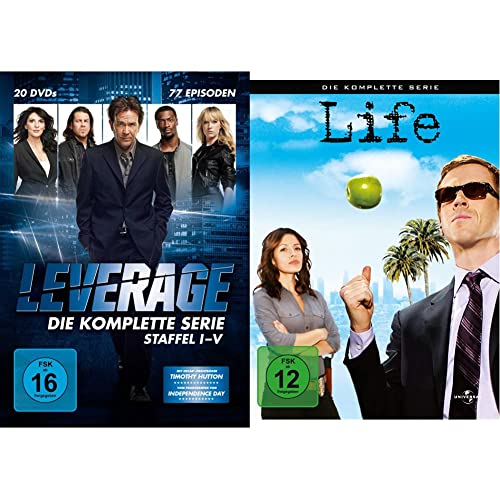 Leverage - Die komplette Serie (20 Discs) & Life - Die komplette Serie [9 DVDs] von EDEL