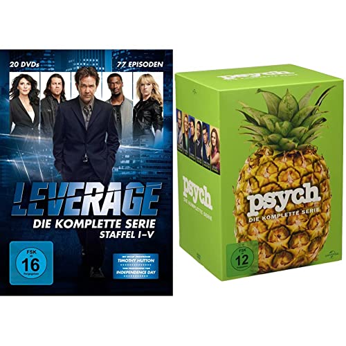 Leverage - Die komplette Serie (20 Discs) & Psych – Die komplette Serie [Limited Edition] [31 DVDs] von EDEL