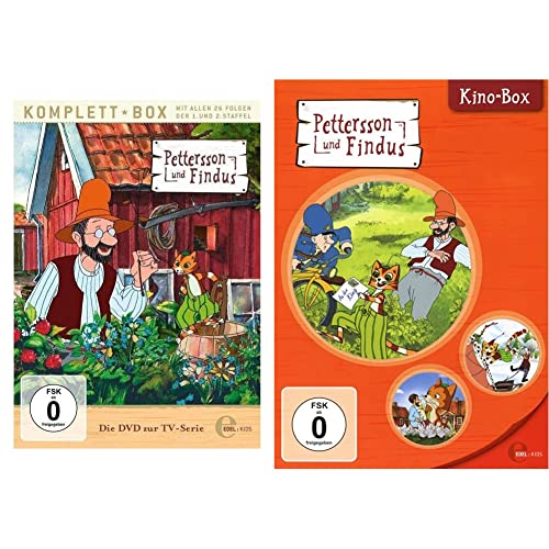 Pettersson und Findus - Staffelbox 1 + 2 - Alle Abenteuer auf DVD & Pettersson und Findus - Kino-Box 1 [3 DVDs] von EDEL