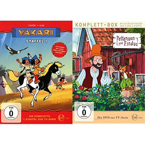 Yakari – „DVD Staffelbox%22 – Die komplette erste Staffel zur TV-Serie & Pettersson und Findus - Staffelbox 1 + 2 - Alle Abenteuer auf DVD von EDEL