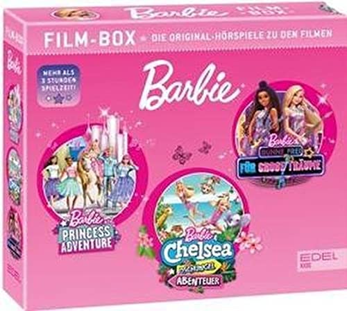 Barbie - Film-Box - Die Original-Hörspiele zu den Filmen: Princess Adventure, Bühne frei für große Träume, Barbie & Chelsea - Dschungel Abenteuer [3 CDs] von EDELKIDS