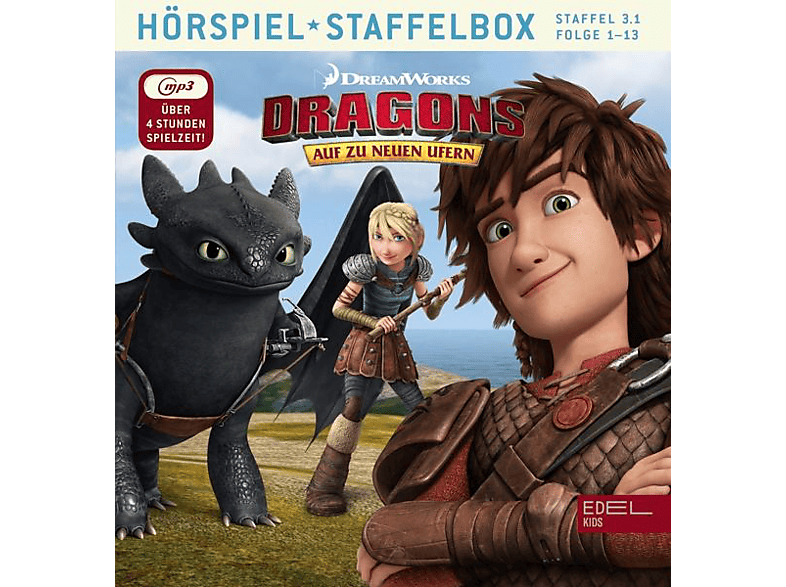 Dragons-auf Zu Neuen Ufern - Staffelbox 3.1 (MP3-CD) von EDELKIDS