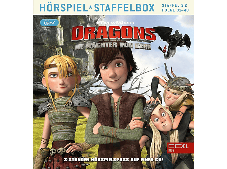 Dragons-die Wächter Von Berk - Die von Berk-Staffelbox 2.2 (MP3-CD) von EDELKIDS