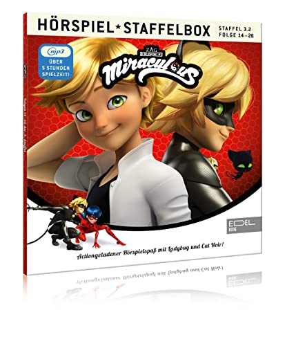 Miraculous - Geschichten von Ladybug & Cat Noir - mp3 Staffelbox 3.2 - Das Original-Hörspiel zur TV-Serie (Folgen 14 - 26) von EDELKIDS