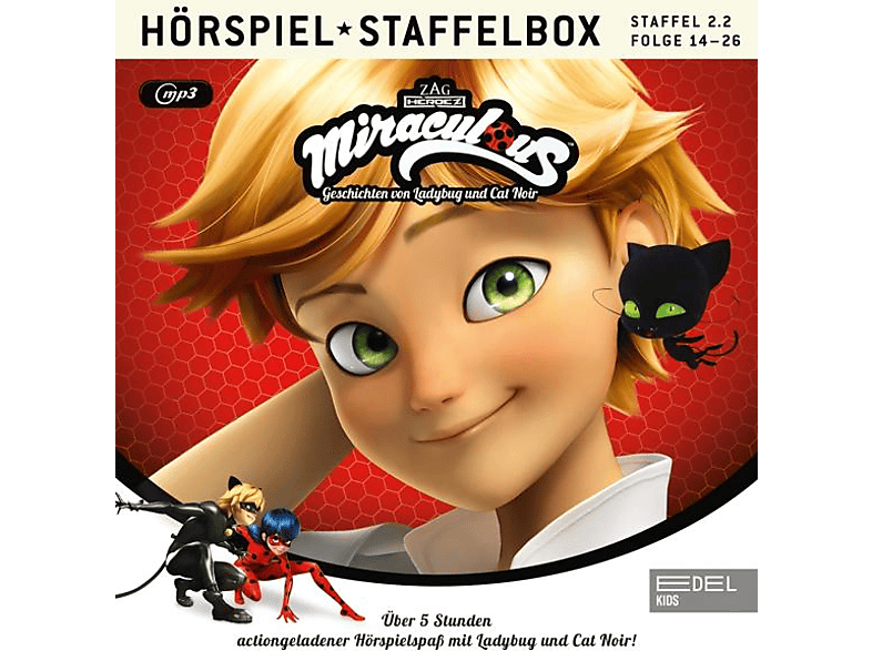 Miraculous - Staffelbox 2.2,Folge 14-26 (MP3-CD) von EDELKIDS