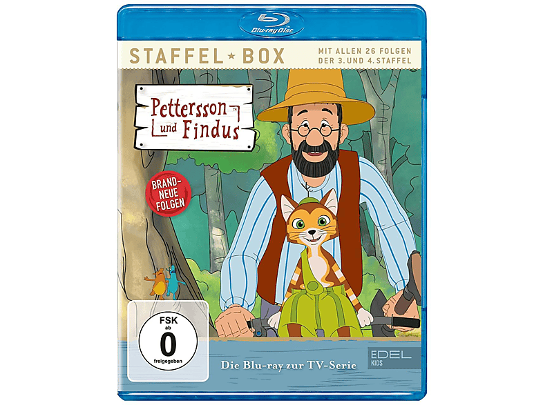 Pettersson und Findus: Staffel-Box 3 + 4 - mit allen 26 Folgen Blu-ray von EDELKIDS