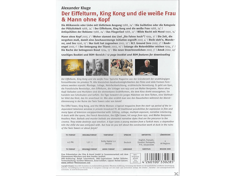 DER EIFFELTURM,KING KONG UND EDITION FILMMUSEUM 28 DVD von EDITION FI