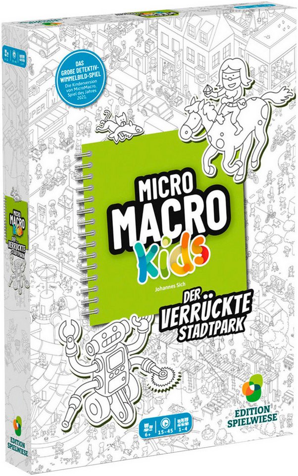 EDITION SPIELWIESE Malbuch MicroMacro Kids: Der verrückte Stadtpark, Made in Germany EDITION SPIELWIESE Malbuch MicroMacro Kids: Der verrückte Stadtpark, Made in Germany von EDITION SPIELWIESE