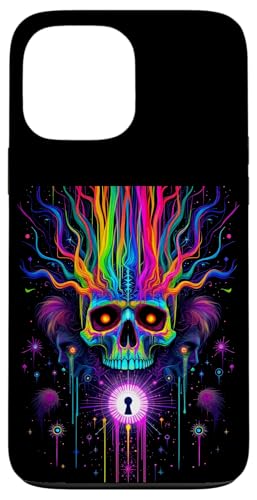 Lebendiger psychedelischer Totenkopf mit Trippy-Regenbogenfarben Hülle für iPhone 13 Pro Max Lebendiger psychedelischer Totenkopf mit Trippy-Regenbogenfarben Hülle für iPhone 13 Pro Max von EDM Rave Party Abstract Psychonaut Festival Tees