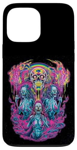 Lebendiger psychedelischer Totenkopf mit Trippy-Regenbogenfarben Hülle für iPhone 13 Pro Max Lebendiger psychedelischer Totenkopf mit Trippy-Regenbogenfarben Hülle für iPhone 13 Pro Max von EDM Rave Party Abstract Psychonaut Festival Tees