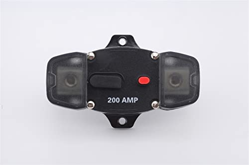 200A 12V Auto LKW Audio Verstärker Leistungsschalter Sicherungshalter AGU Style Stereo Verstärker Refit 4GA Kabel Widerstandskondensator (Color : 150a) von EDMER
