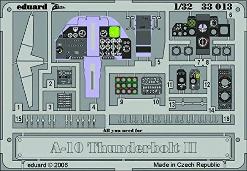 Eduard Photoetch (Zoom) 1:32 – A-10 Dashboard (Trumpeter) – EDP33013 von Eduard