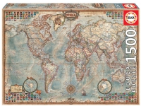 Educa Political Map of The World, 1500 Stück(e), Landkarten, 12 Jahr(e) von EDUCA