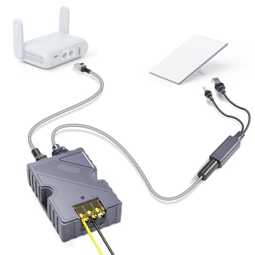 EDUP HOME Starlink Mini-Splitter 12V Netzteil + 150W GigE passives & ESD-Schutz PoE mit integrierten Schutzfunktionen DC&RJ45 Adapter-Splitter EDUP HOME Starlink Mini-Splitter 12V Netzteil + 150W GigE passives & ESD-Schutz PoE mit integrierten Schutzfunktionen DC&RJ45 Adapter-Splitter von EDUP HOME