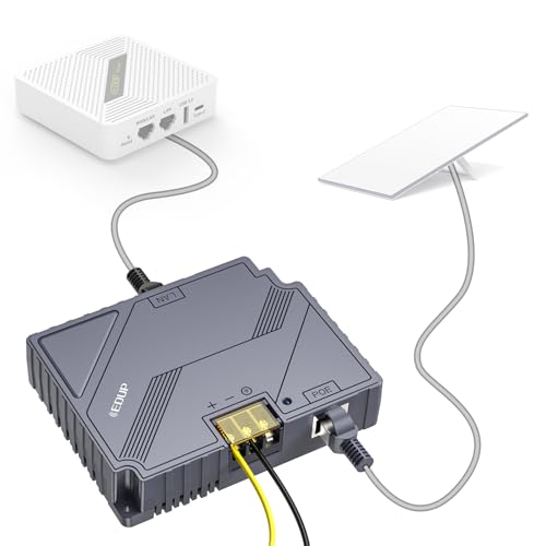 EDUP 2 in 1 Starlink Gen 3 GigE PoE-Injektor 150W mit passivem und ESD-Schutz, Starlink V3 12V Umrüstsatz mit DC 9-36V Step-Up-Wandler für Starlink Standard-Satellitennetzwerk (for Starlink Gen 3) EDUP 2 in 1 Starlink Gen 3 GigE PoE-Injektor 150W mit passivem und ESD-Schutz, Starlink V3 12V Umrüstsatz mit DC 9-36V Step-Up-Wandler für Starlink Standard-Satellitennetzwerk (for Starlink Gen 3) von EDUP