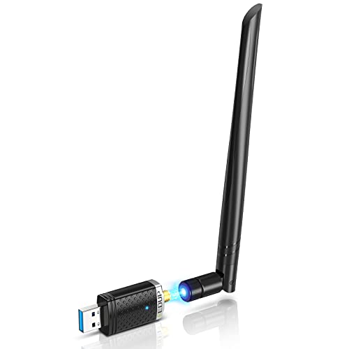 EDUP AC1300M WLAN Stick USB 3.0 WLAN Adapter 6dBi Abnehmbare Antenne 802.11 AC Dualband (5GHz 867Mbit/s+2,4GHz 400Mbit/s) Netzwerk Dongle Unterstützt Wi-Fi-Hotspot für Desktop Laptop PC Windows/Mac OS von EDUP