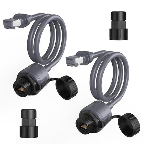 EDUP Starlink Ethernet Adapter Gen 3 & Mini mit wasserdichter Kabelverlängerung, RJ45 Koppler für Star Link Standard V3 & Mini Dishy, ideal für den Innen- und Außenbereich, 2 Stück von EDUP