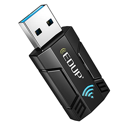 EDUP USB WLAN Stick, 1300Mbit/s Dualband (867Mbit/s (5GHz), 400Mbit/s (2,4GHz), 802.11 AC, USB 3.0 WiFi Adapter, Eingebaute Antenne, unterstützt Windows XP/ 7/ 8.1/ 10, Linux, Mac von EDUP