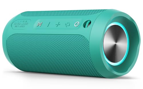 EDUPLINK Tragbarer Bluetooth-Lautsprecher Wasserdicht IPX7 Drahtloser Lautsprecher (Minze) von EDUPLINK