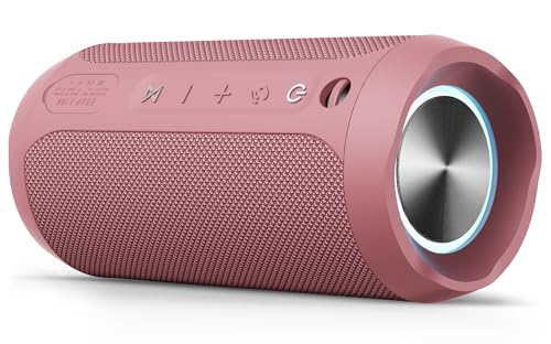 EDUPLINK Tragbarer Bluetooth-Lautsprecher Wasserdicht IPX7 Drahtloser Lautsprecher (Rosa) von EDUPLINK