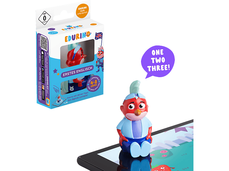 EDURINO Figur Niki – Erstes Englisch ab 4 Digitales Lernspiel, Mehrfarbig von EDURINO